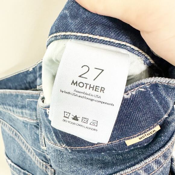 MOTHER SUPERIOR Pixie Tomcat Ankle Jean Born to Bite Med Wash 27 - Picture 9 of 10